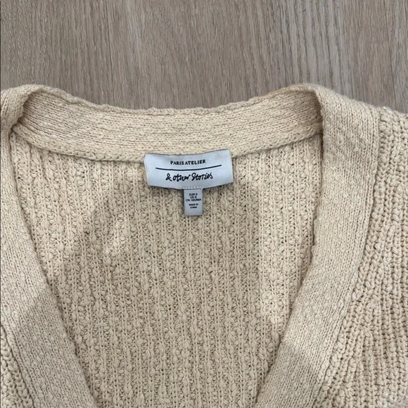 & Other Stories Cream Cardigan Sweater - S - Picture 3 of 3